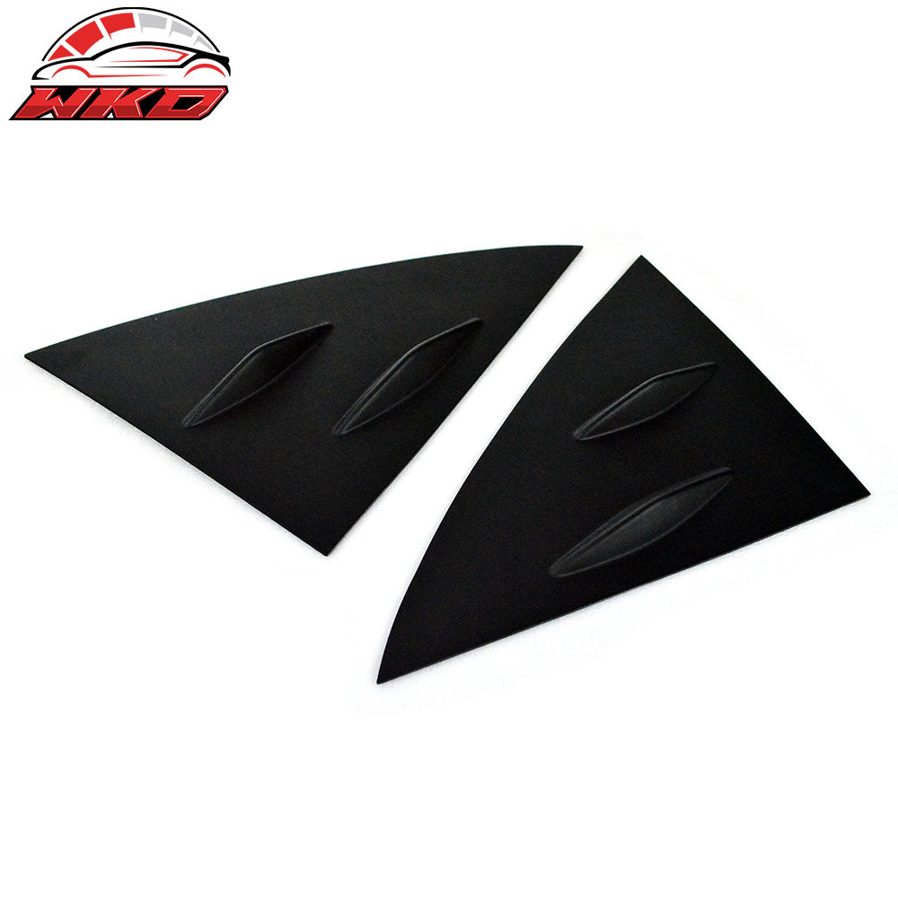 Fits 14-19 Benz W117 C117 CLS-Class Sedan Matte Black Side Window Louvers Cover