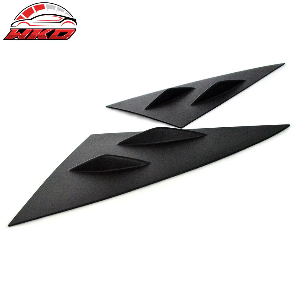 Fits 14-19 Benz W117 C117 CLS-Class Sedan Matte Black Side Window Louvers Cover