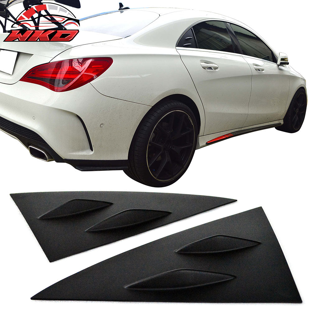 Fits 14-19 Benz W117 C117 CLS-Class Sedan Side Window Louvers Cover Unpainted