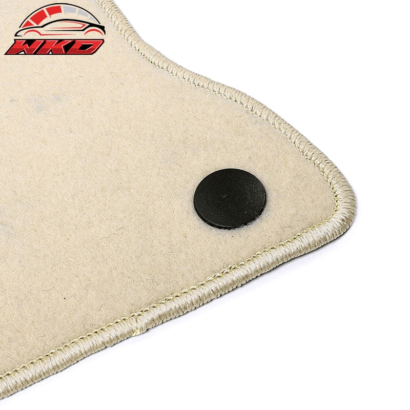 Fits 18-23 Benz W238 E-Class 2Dr Front Rear Floor Mats Carpets Liner Nylon Beige