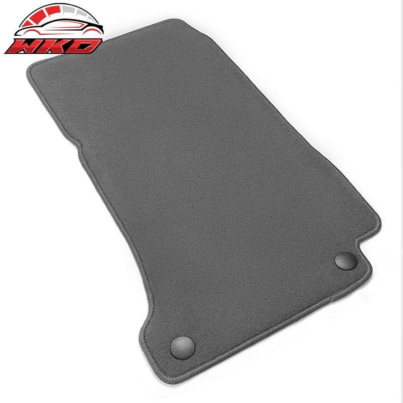 Fits 18-23 Benz W238 E-Class 2Dr Front Rear Floor Mats Carpets Liner Nylon Gray