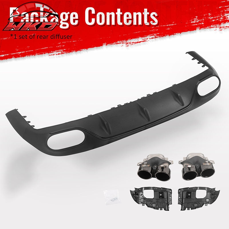 Wholesale 17-23 Benz E-Class E400 E450 E550 C238 E53 Style Rear Diffuser Exhaust Tips - Wikond Auto