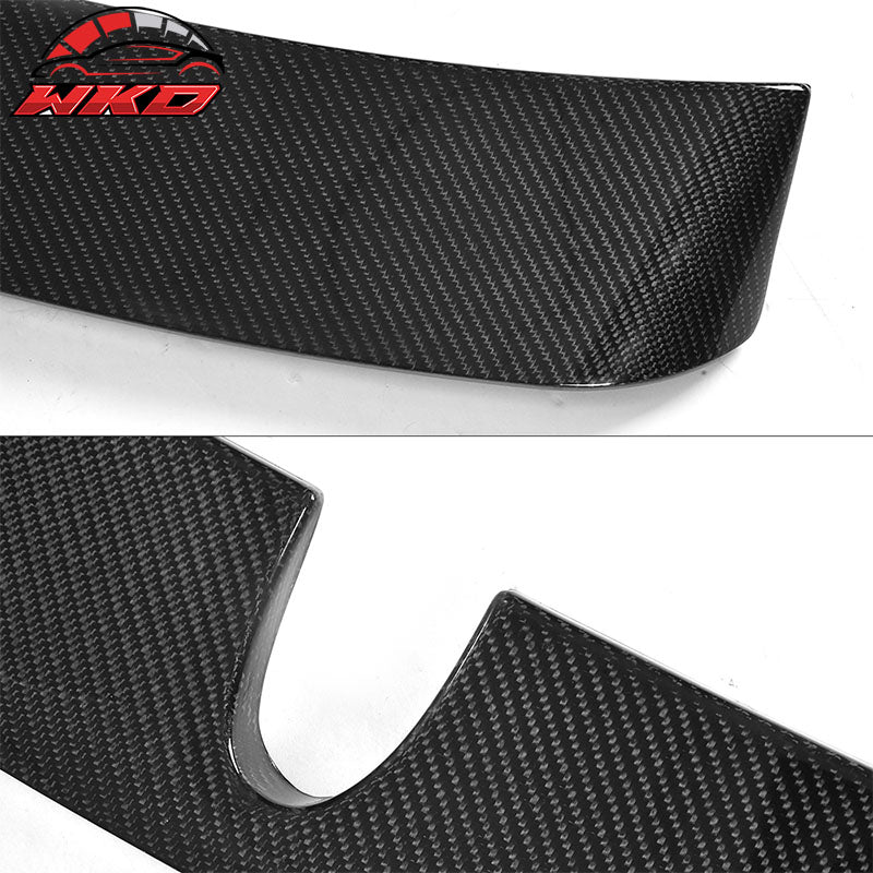 Fits 03-05 Benz E-Class W211 L Style Rear Roof Spoiler Wing Matte Carbon Fiber