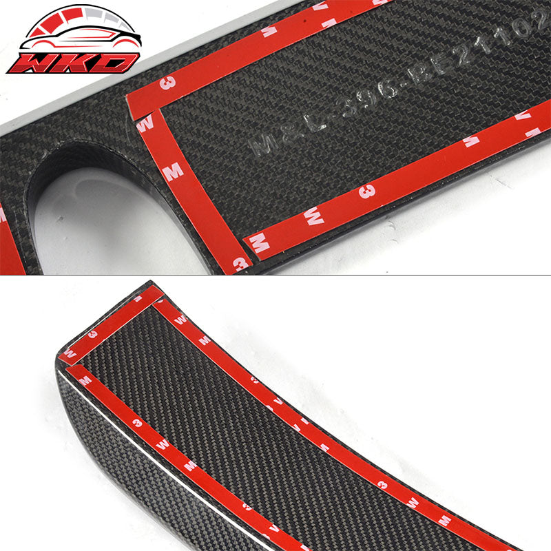 Fits 03-05 Benz E-Class W211 L Style Rear Roof Spoiler Wing Matte Carbon Fiber