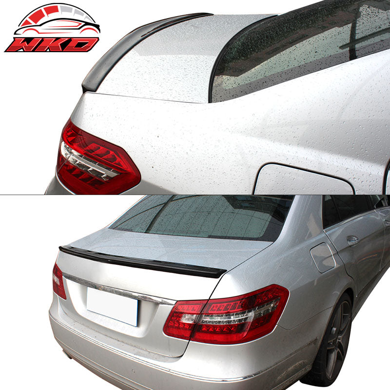 Fits 10-16 Benz W212 E Class Sedan AMG Style Trunk Spoiler Matte Carbon Fiber