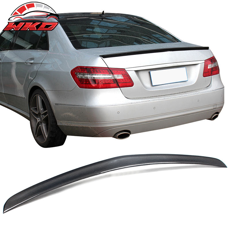 Fits 10-16 Benz W212 E Class Sedan AMG Style Trunk Spoiler Matte Carbon Fiber