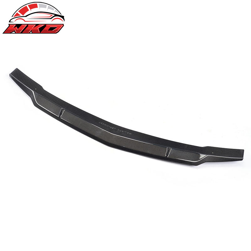 Fits 10-16 Benz E-Class W212 Sedan Renntech Trunk Spoiler Lip Matte Carbon Fiber