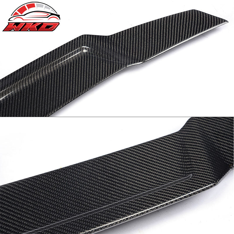 Fits 10-16 Benz E-Class W212 Sedan Renntech Trunk Spoiler Lip Matte Carbon Fiber