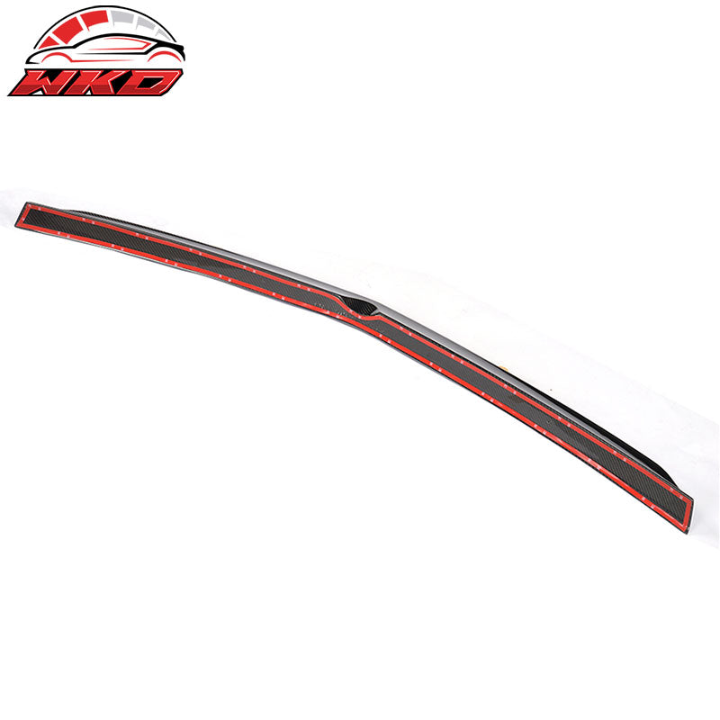 Fits 10-16 Benz E-Class W212 Sedan V Style Rear Trunk Spoiler Matte Carbon Fiber
