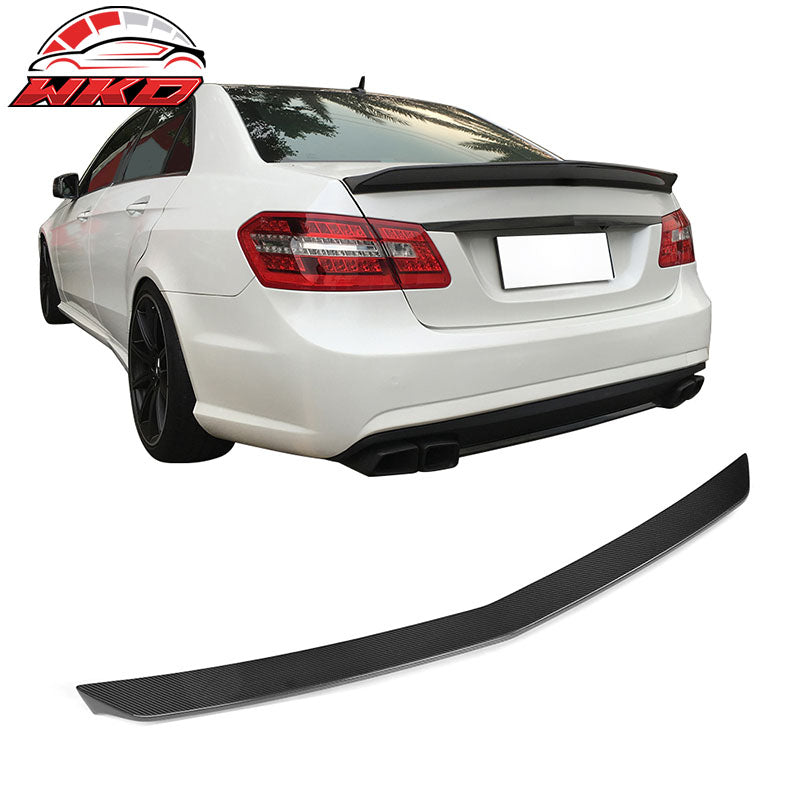 Fits 10-16 Mercedes E-Class W212 Sedan V Style Trunk Spoiler Wing - Carbon Fiber