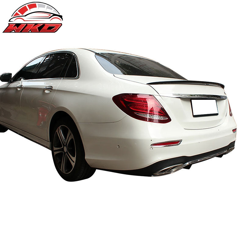 Fits 17-23 BENZ E-Class W213 Carbon Fiber Rear Trunk Spoiler Wing Tail Lip