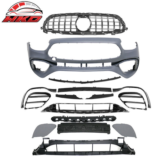 Wholesale For 2021：C2023 Benz E-Class W213 E63 Front Bumper Cover Kit W/ Chrome Trim Grille - Wikond Auto