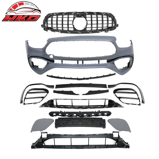 Wholesale For 2021：C2023 Benz E-Class W213 E63 Front Bumper Cover Kit W/ Gloss Black Grille - Wikond Auto