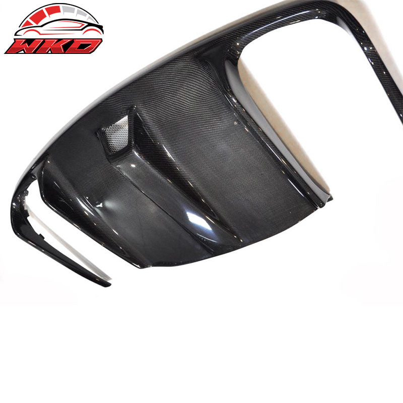 Fits 10-13 Benz E W207 Coupe AMG Rear Bumper Lip Diffuser Matte Carbon Fiber