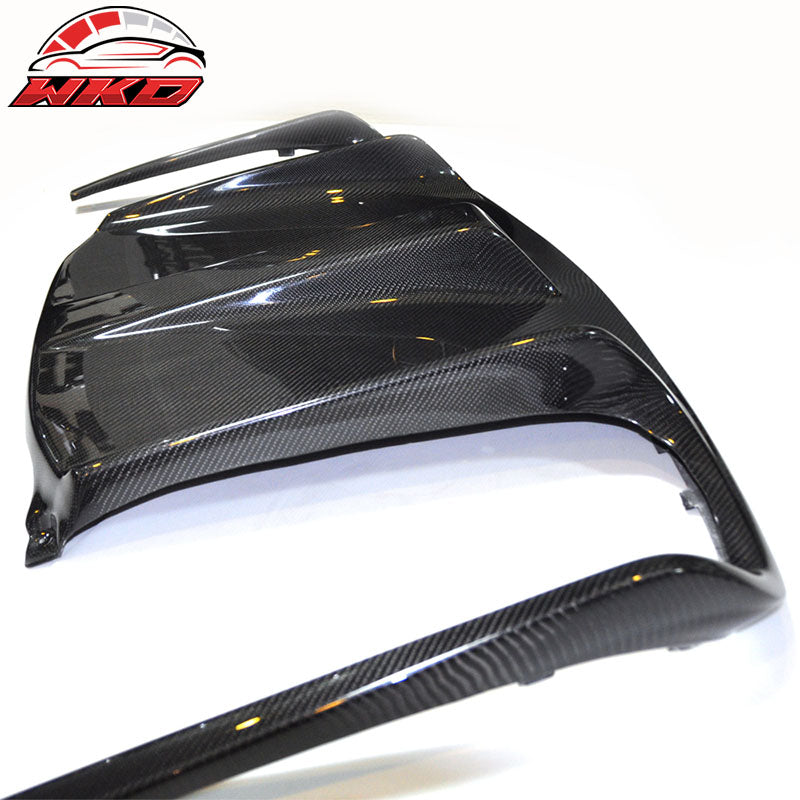 Fits 10-13 Benz E-Class W207 Coupe AMG JC Rear Bumper Lip Diffuser Carbon Fiber