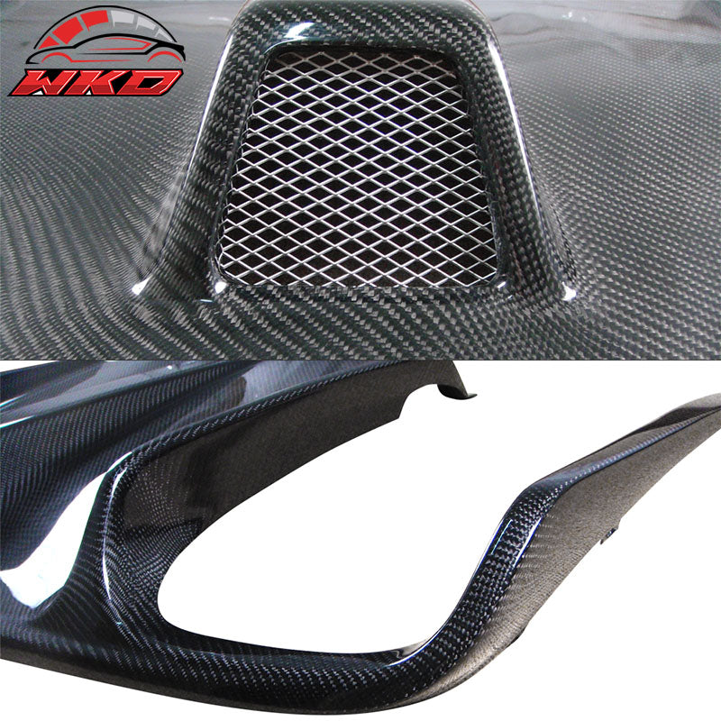 Fits 10-13 Benz E-Class W207 Coupe AMG JC Rear Bumper Lip Diffuser Carbon Fiber