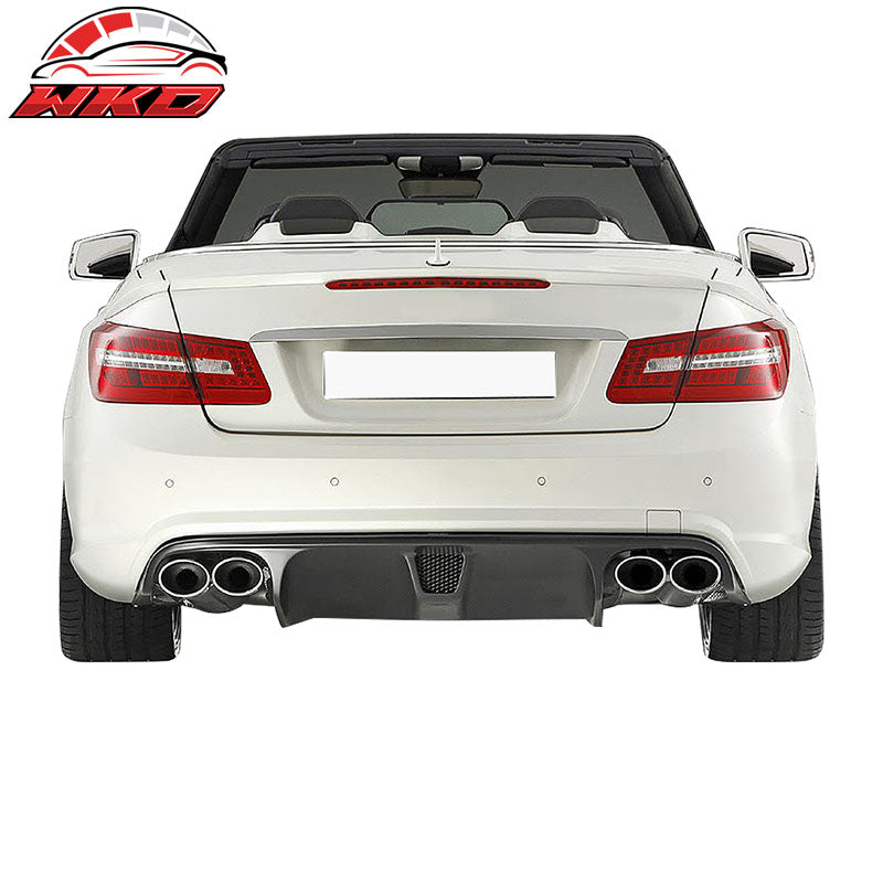 Fits 10-13 Benz E-Class W207 Coupe AMG JC Rear Bumper Lip Diffuser Carbon Fiber