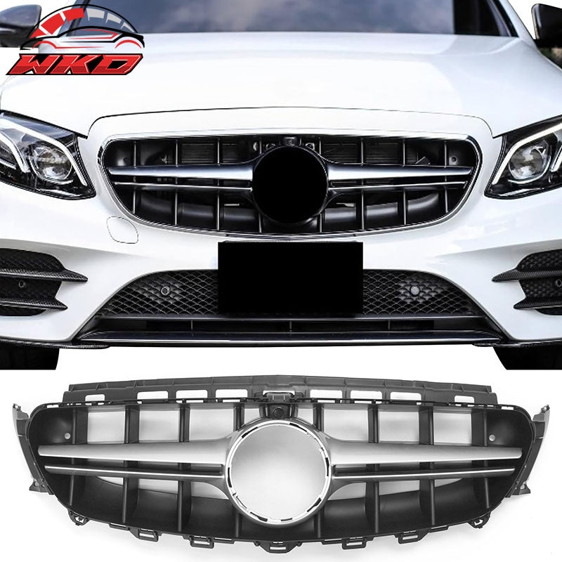 Wholesale 17-20 Benz E350 E450 E43 W213 E63 Front Upper Grille Unpainted + Sliver PP