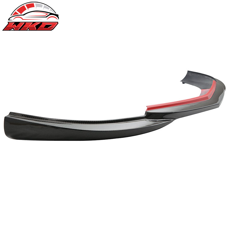 Fits 12-14 W204 Sedan Godhand Style Front Bumper Lip Spoiler Matte Carbon Fiber