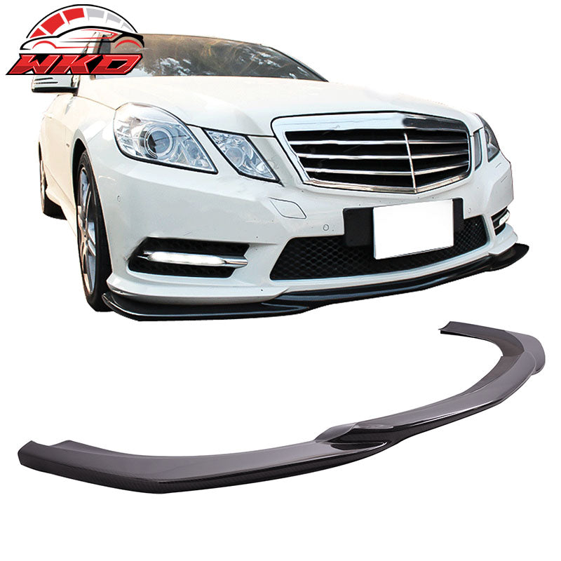Fits 10-13 Benz E Class W212 4Dr AMG Godhand Front Bumper LipMatte Carbon Fiber