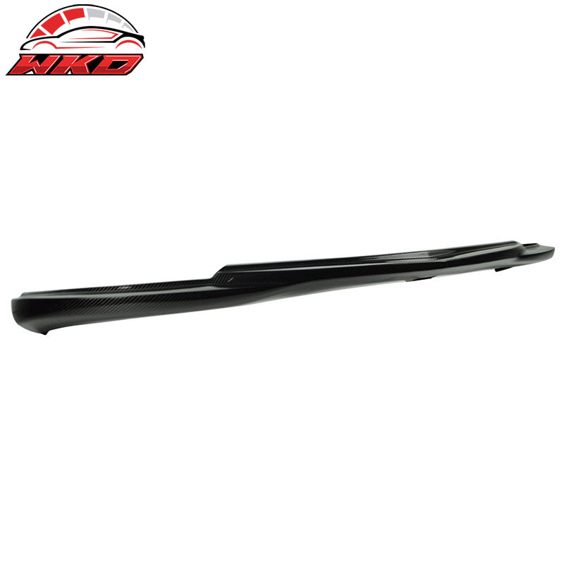 Fits 12-14 C Class W204 LCI Godhand Style Front Bumper Lip Matte Carbon Fiber