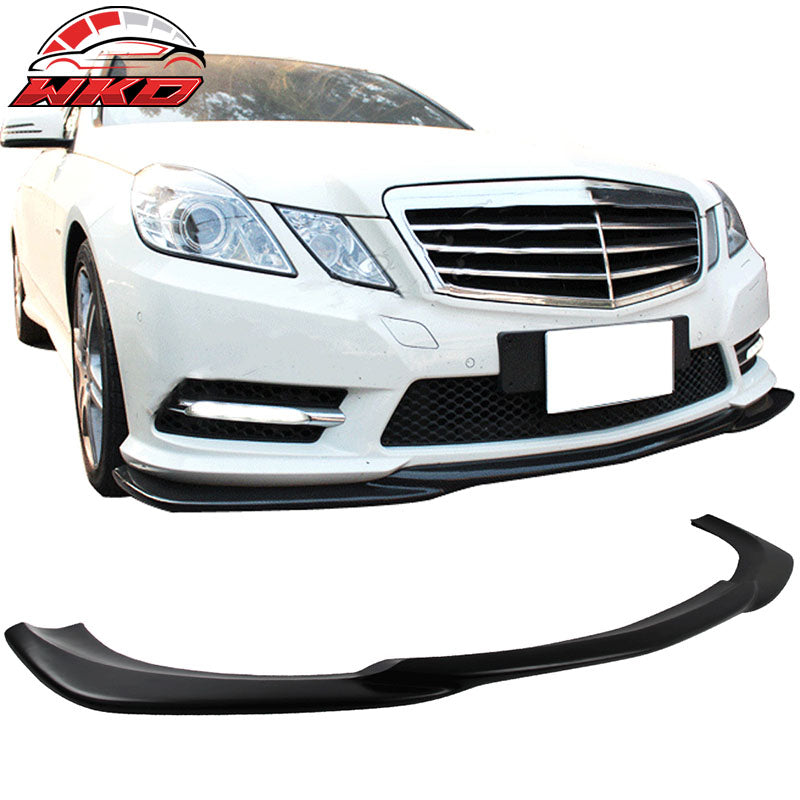 Fits 10-13 Benz E Class W212 4Dr Matte Black AMG Godhand Front Bumper Lip