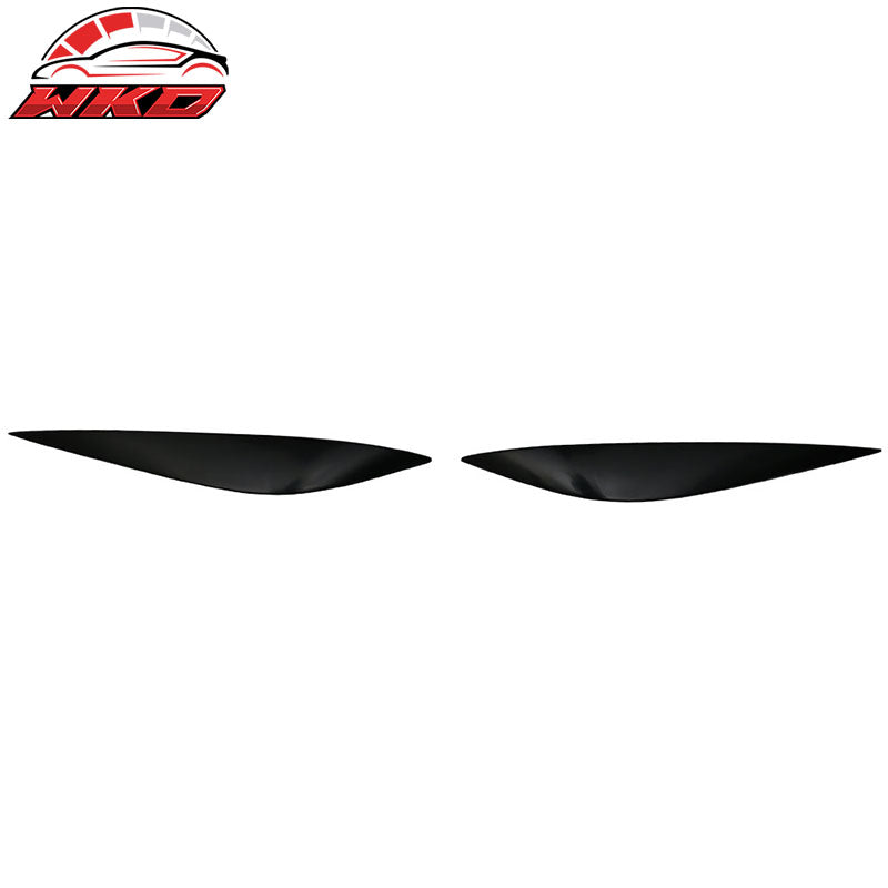 Fits 08-11 Benz C Class W204 Unpainted Front Headlight Eyebrow Eyelid Cover Pair