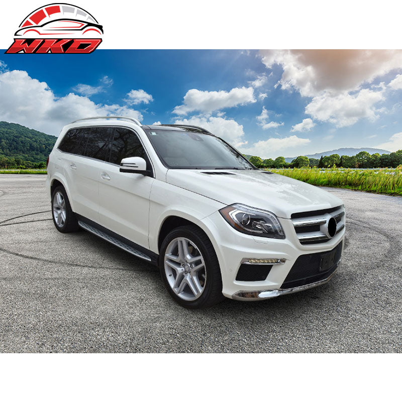 Fits 13-19 Benz GL-Class X166 OE Factory Style Running Board Side Steps Nerf Bar