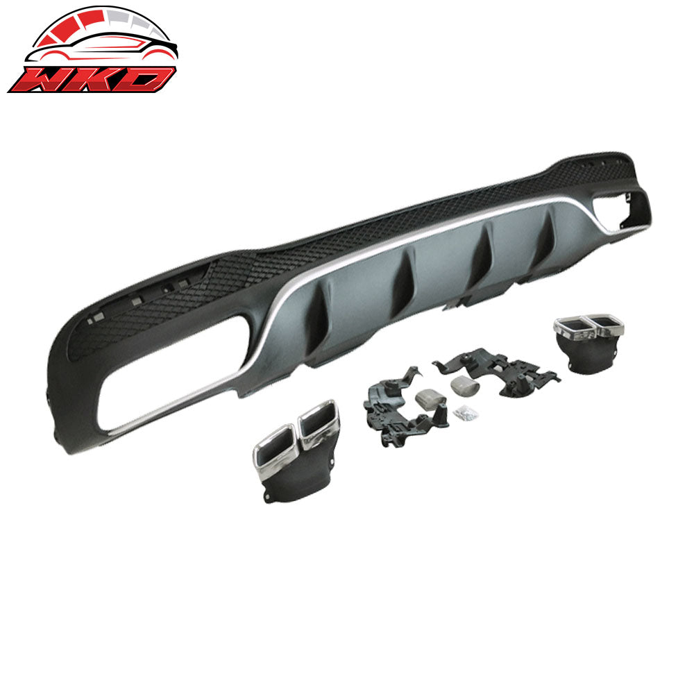Fits 16-18 Benz GLE-Class Rear Diffuser Kit Unpainted PP