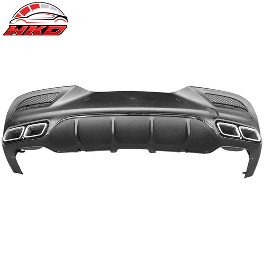 Wholesale 16-19 Benz GLE43 GLE63 AMG Rear Bumper Lip Spoiler Unpainted Black PP