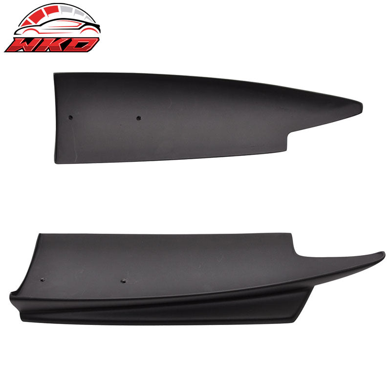 Fits 14-18 C117 CLA Class IKON Style Painted Matte Black Rear Bumper Splitter