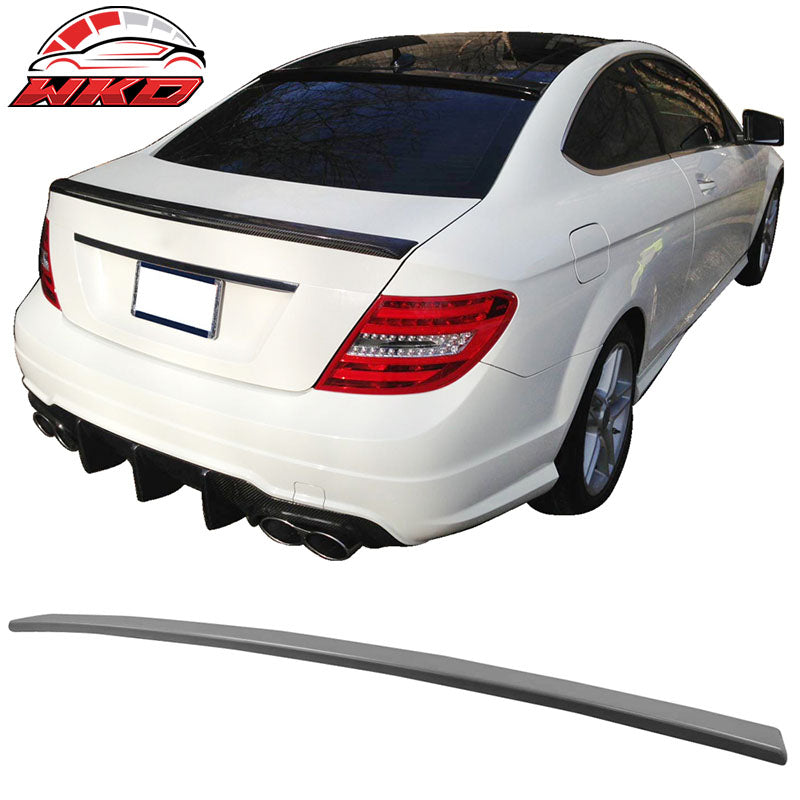 Fits 12-15 Benz C-Class W204 C204 Coupe 2Dr OE Style Rear Roof Spoiler Unpainted