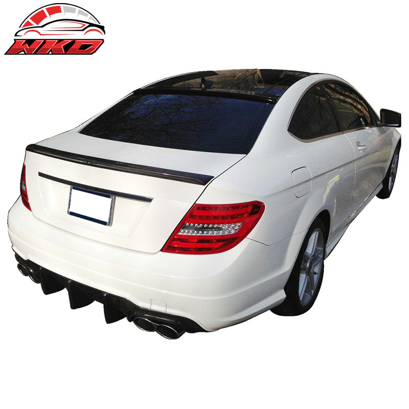 Fits 12-15 Benz C-Class W204 C204 Coupe 2Dr OE Style Rear Roof Spoiler Unpainted
