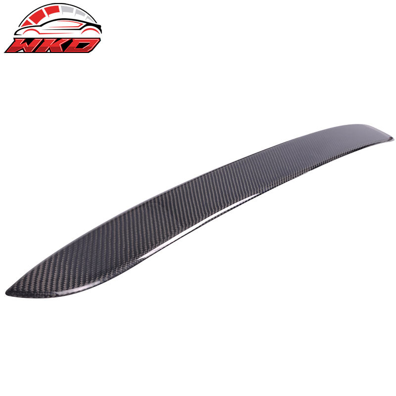 Fits 15-21 Benz W205 C-Class Sedan OE Style Rear Roof Spoiler Matte Carbon Fiber