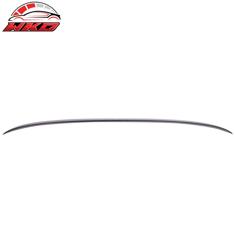 Fits 15-21 Benz W205 C-Class Sedan OE Style Rear Roof Spoiler Matte Carbon Fiber