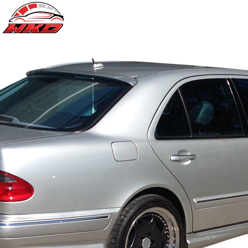 Fits 96-02 Benz W210 E-Class Painted Matte Black Rear Roof Window Spoiler Wing