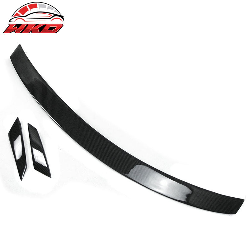 Fits 08-14 Benz C-Class W204 Sedan B Style Rear Trunk Spoiler Matte Carbon Fiber