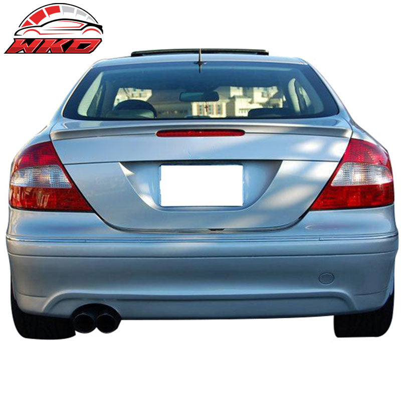 Fits 03-09 Benz C209 CLK-Class AMG Style Rear Trunk Spoiler Lip Unpainted Black