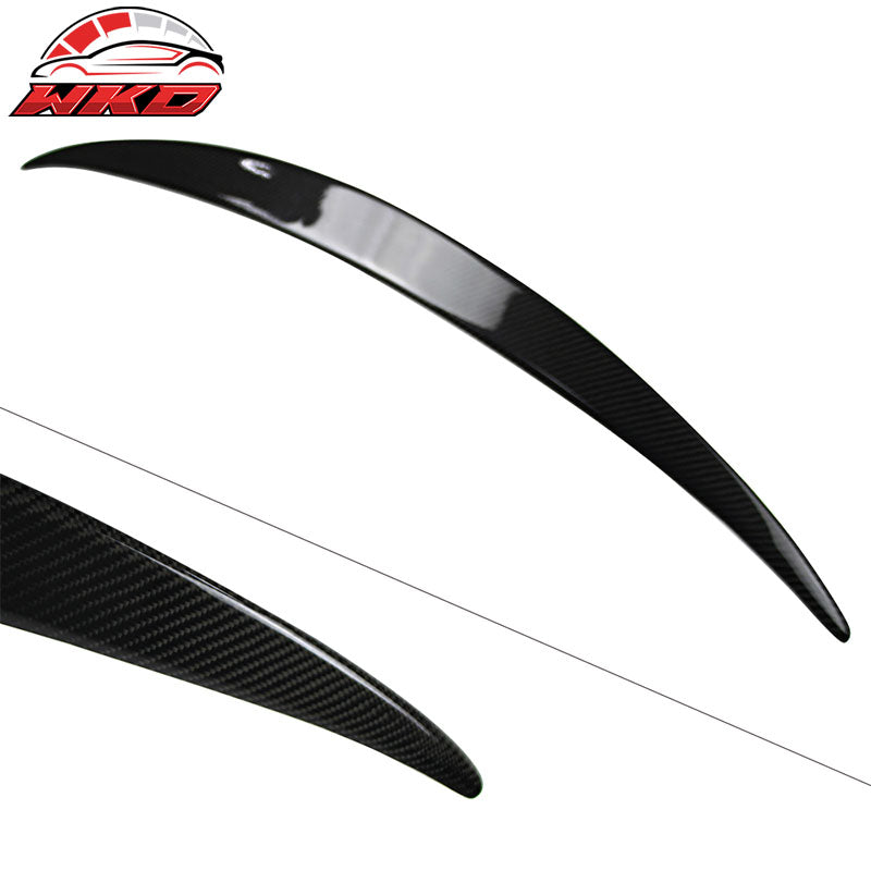 Fits 17-23 Benz E Class W213 Sedan OE Style Carbon Fiber CF Rear Trunk Spoiler