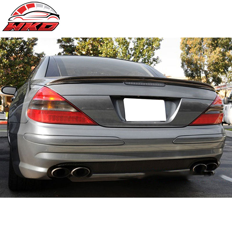 Fits 03-11 Benz R230 SL-Class AMG Style Rear Trunk Spoiler Wing Carbon Fiber CF