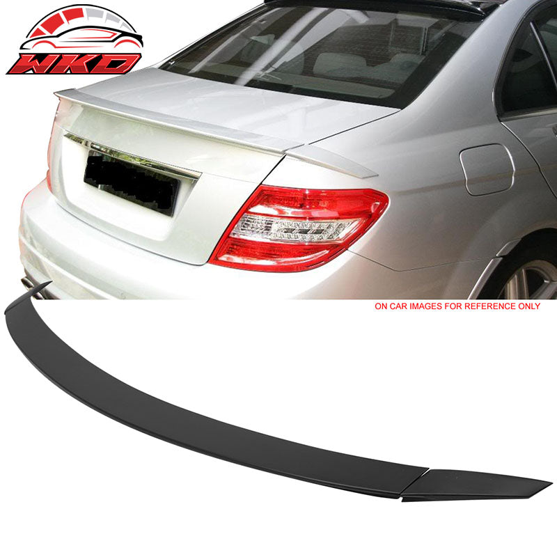 Fits 08-14 Benz C-Class W204 Sedan B Style Rear Trunk Spoiler Wing Unpainted ABS