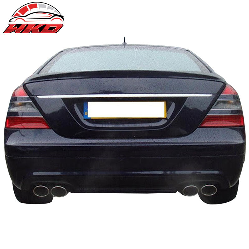 Fits 07-13 Benz W221 S-Class Sedan AMG Style Rear Trunk Spoiler Wing Unpainted