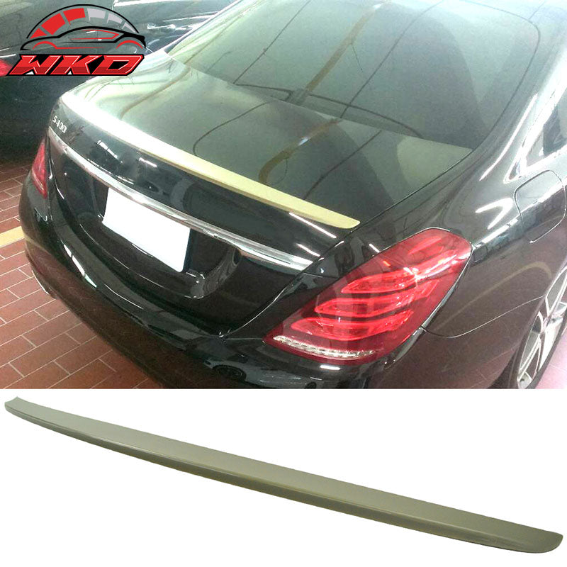 Fits 14-20 Benz W222 S Class Sedan OE Style Rear Trunk Spoiler Wing Unpainted