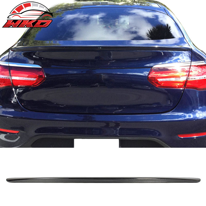 Fits 16-22 Benz GLC-Class C253 Coupe Rear Trunk Spoiler Wing Matte Carbon Fiber