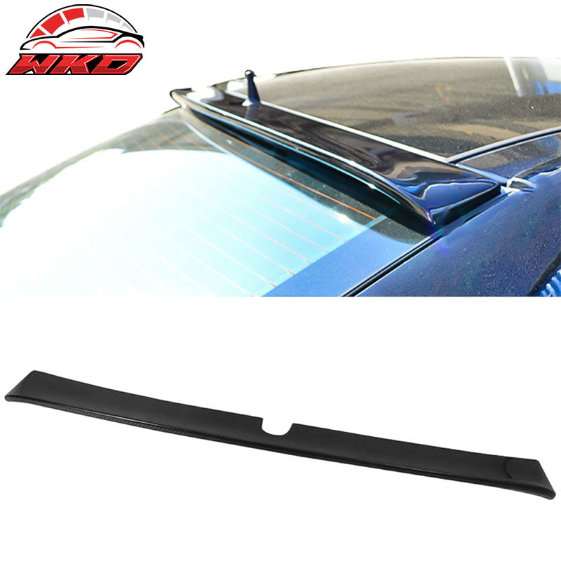 Fits 03-05 W211 E-Class Sedan Matte Carbon Fiber L Style Roof Spoiler Wing