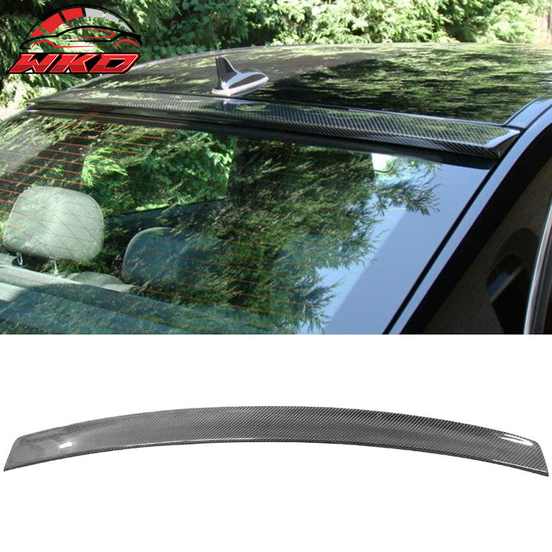 Fits 10-16 Benz E-Class W212 Sedan OE Style Carbon Fiber CF Roof Spoiler Wing