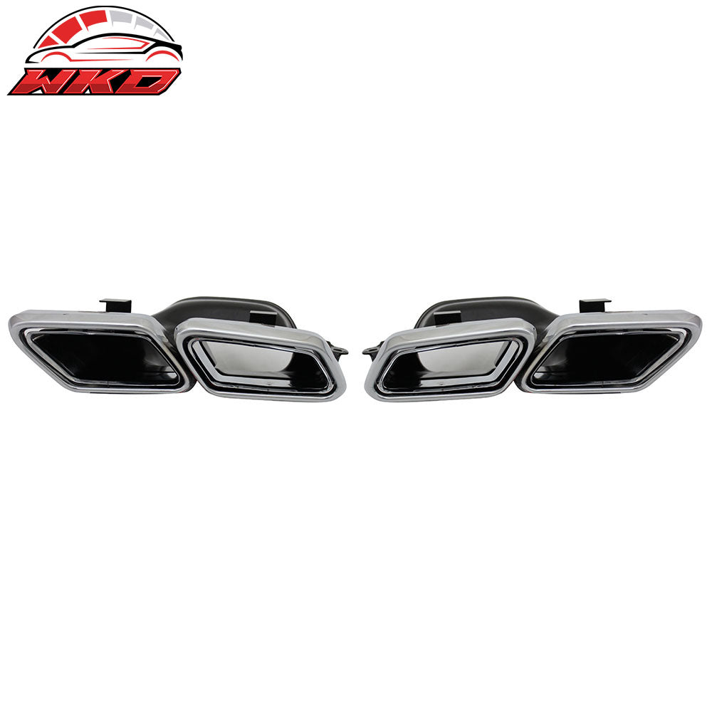 Fits 14-17 Benz W222 S Class PDC Front + Rear Bumper Cover + Side Skirts 2PC PP