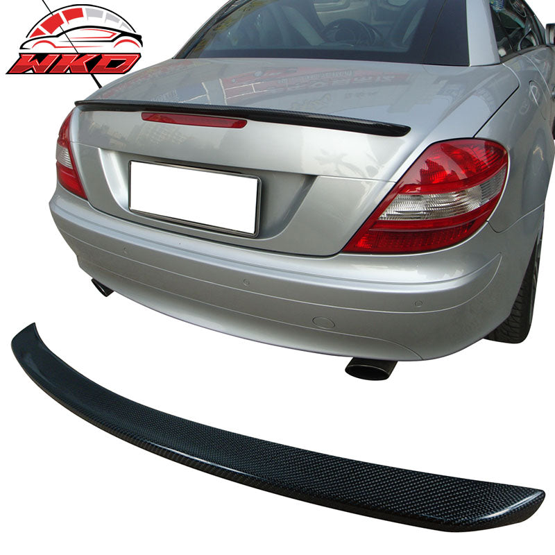 Fits 05-10 Benz SLK-Class R171 AMG Style Rear Trunk Spoiler Matte Carbon Fiber
