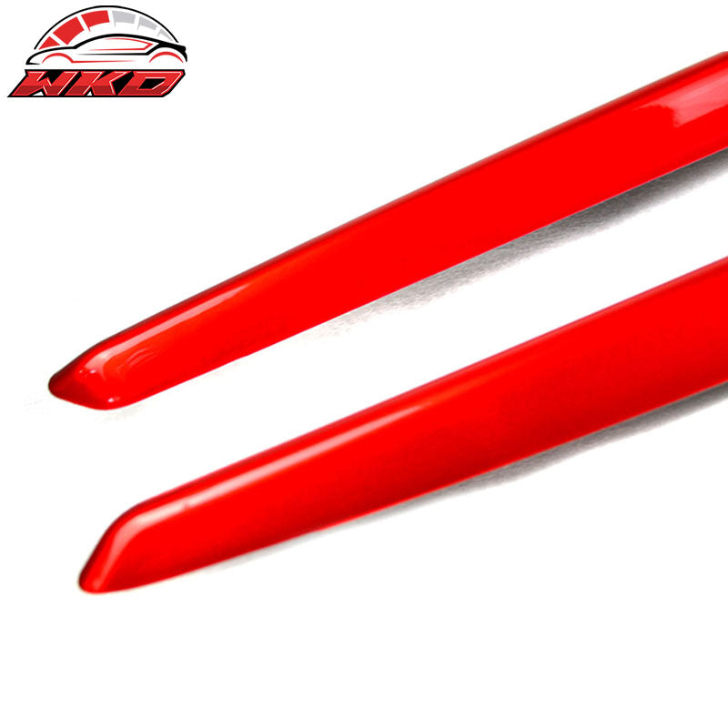 Fits 14-18 Benz CLA-Class C117 Painted Red Side Skirts Cover Extension - PP