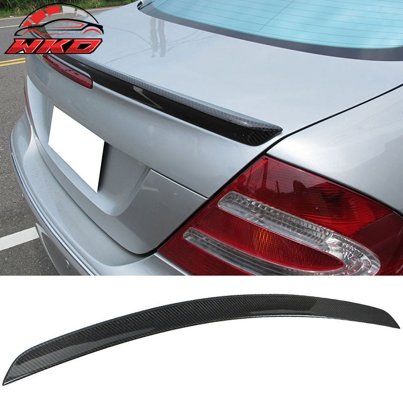 Fits 03-09 Benz C209 CLK-Class AMG Style Rear Trunk Spoiler Wing Carbon Fiber CF